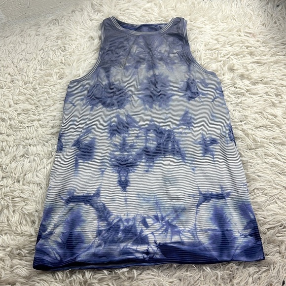 Lululemon Swiftly Tech Tank 2.0 *Wash Shibori Stripe Midnight Orchid - Picture 1 of 4